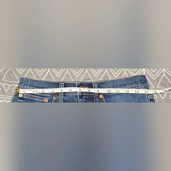 Madewell High Rise Cuffed Denim Shorts Size 27 - Picture 2 of 7